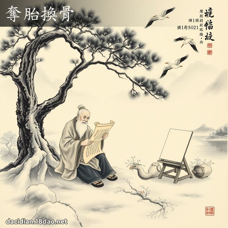 奪胎換骨 - 中華成語配圖