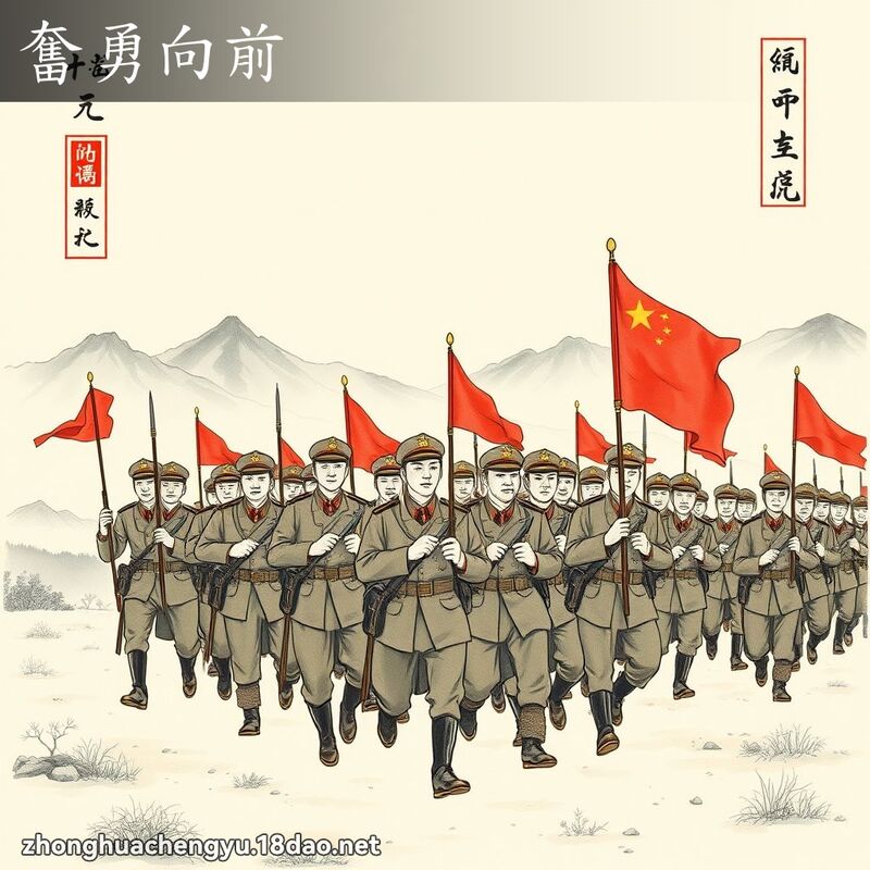 奮勇向前 配图