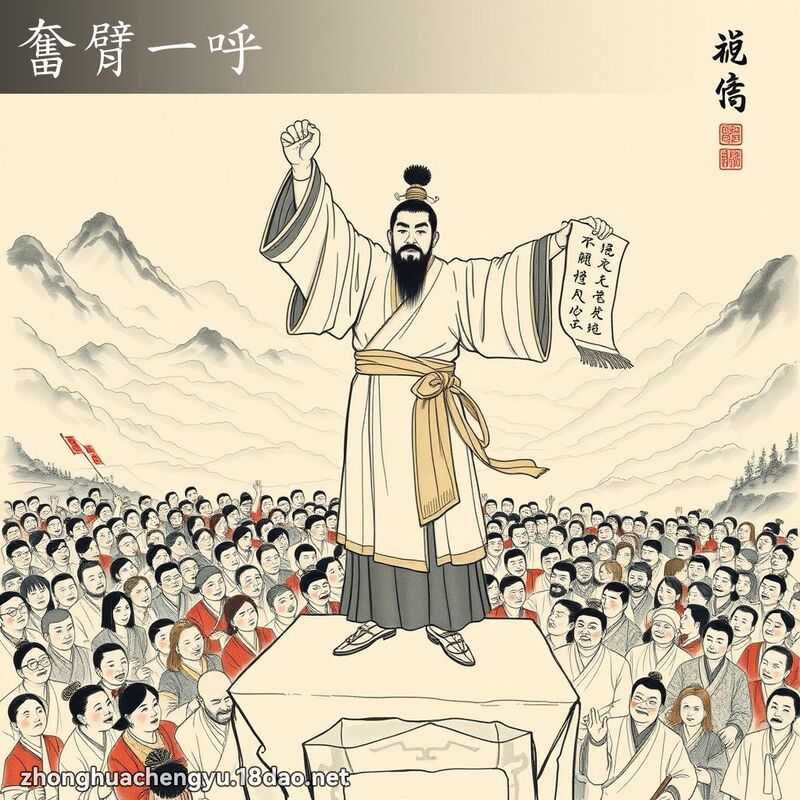 奮臂一呼 配图
