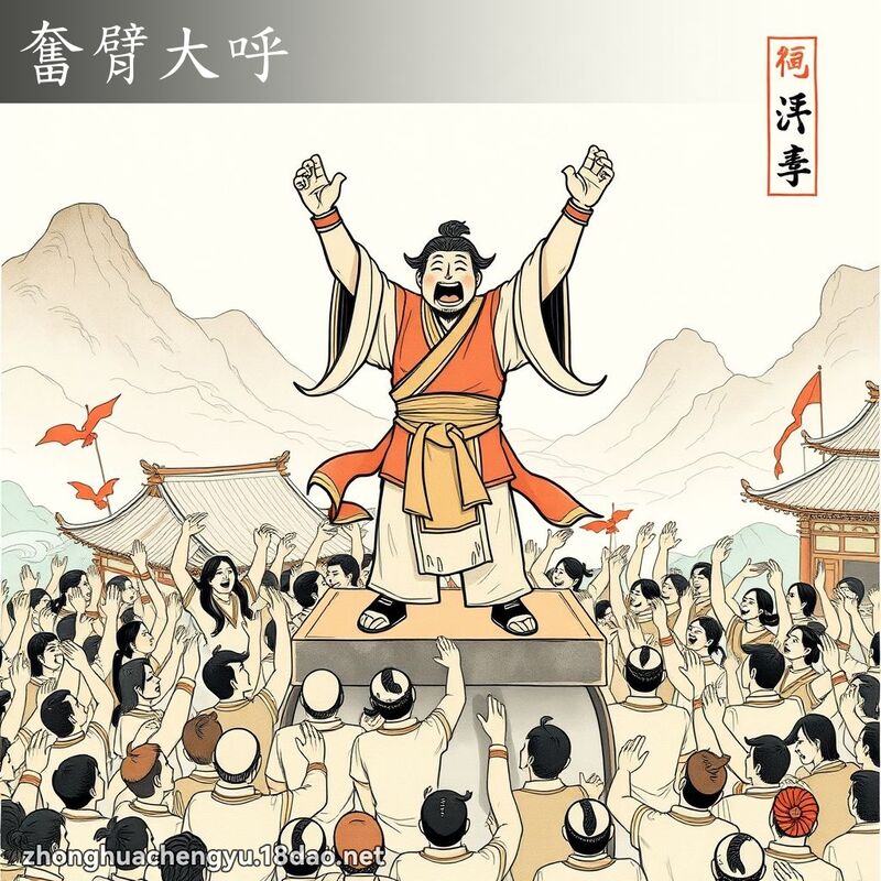 奮臂大呼 配图