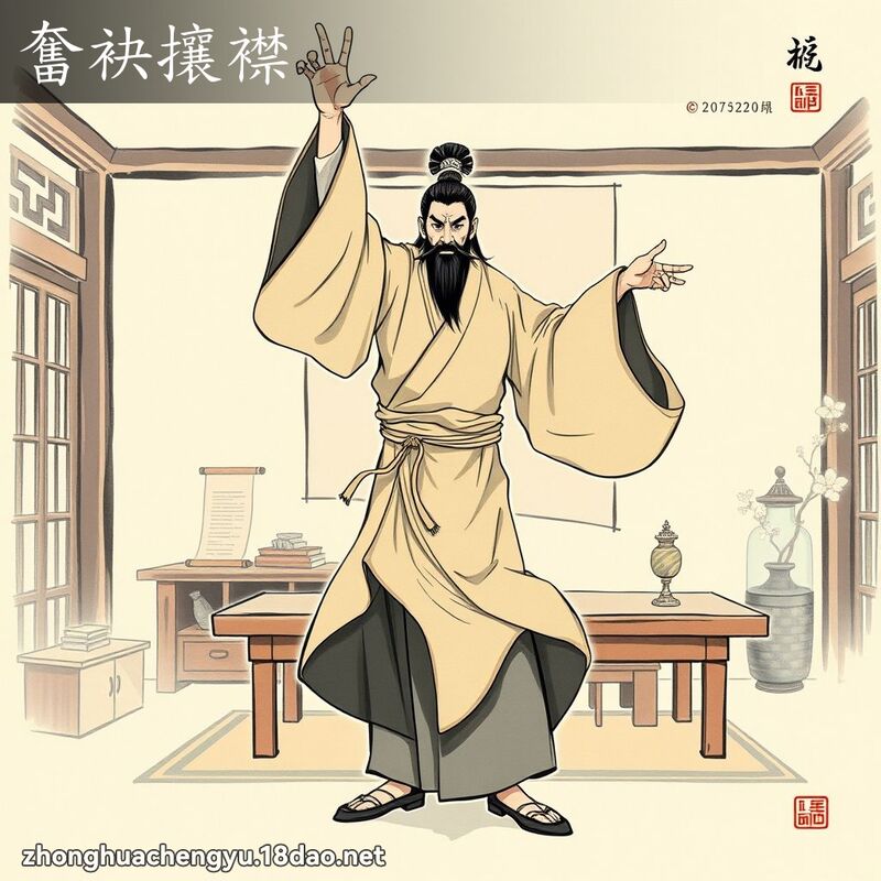 奮袂攘襟 配图