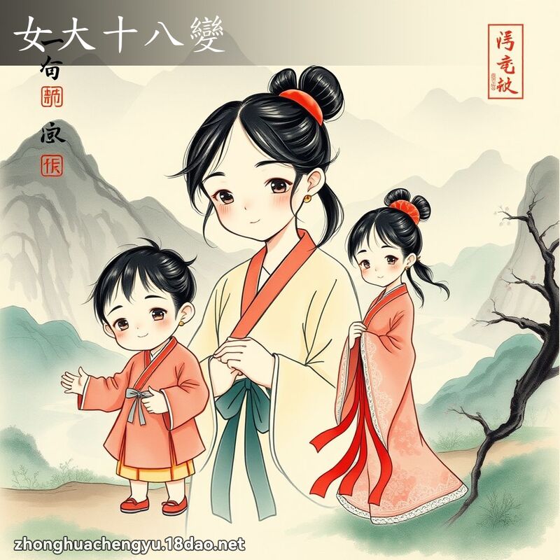 女大十八变 配图