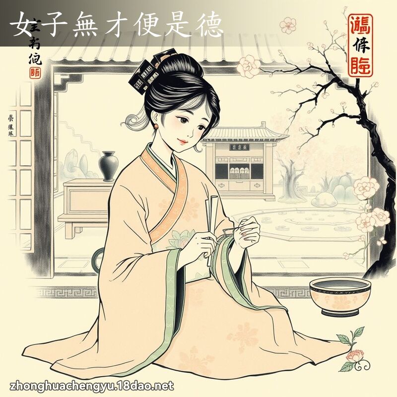 女子无才便是德 配图