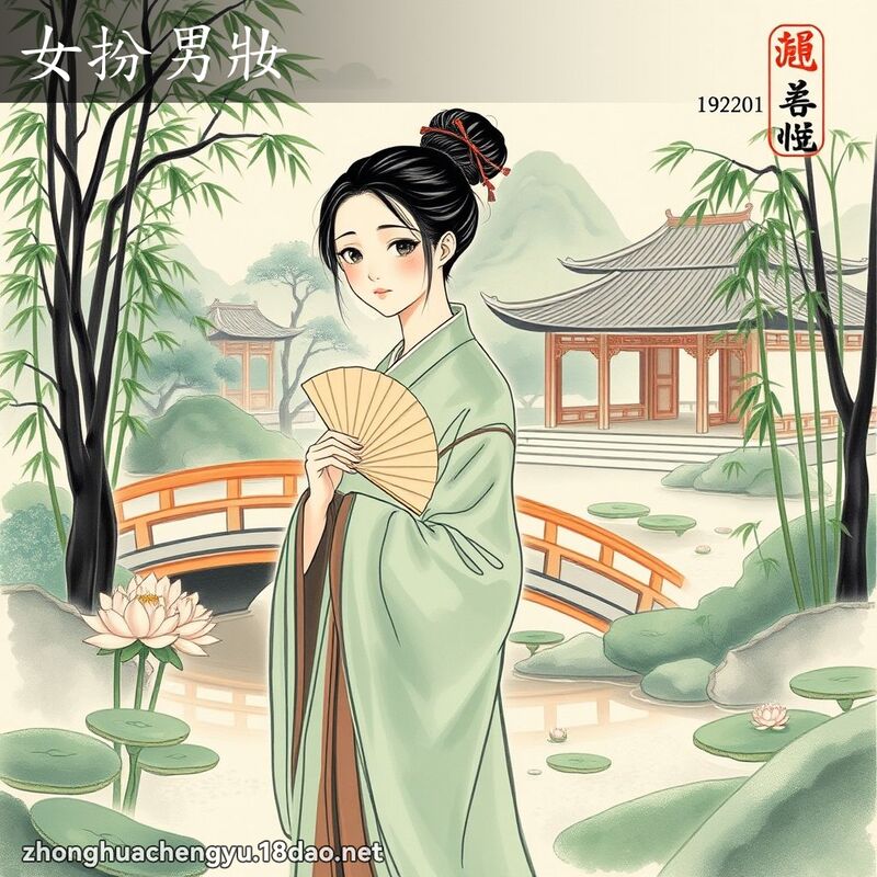 女扮男妆 配图