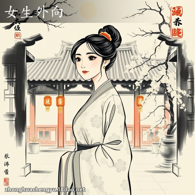 女生外向 配图