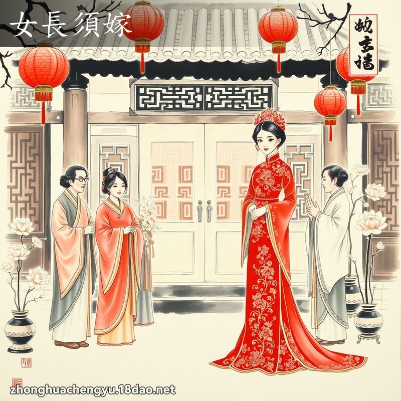 女长须嫁 配图