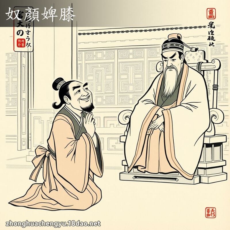 奴顏婢膝 配图