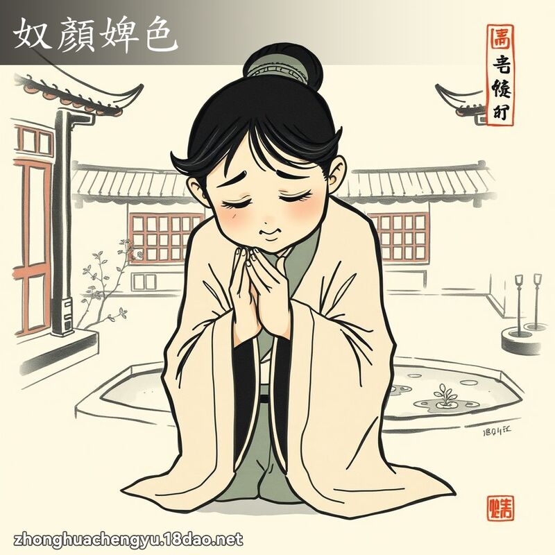 奴顏婢色 配图