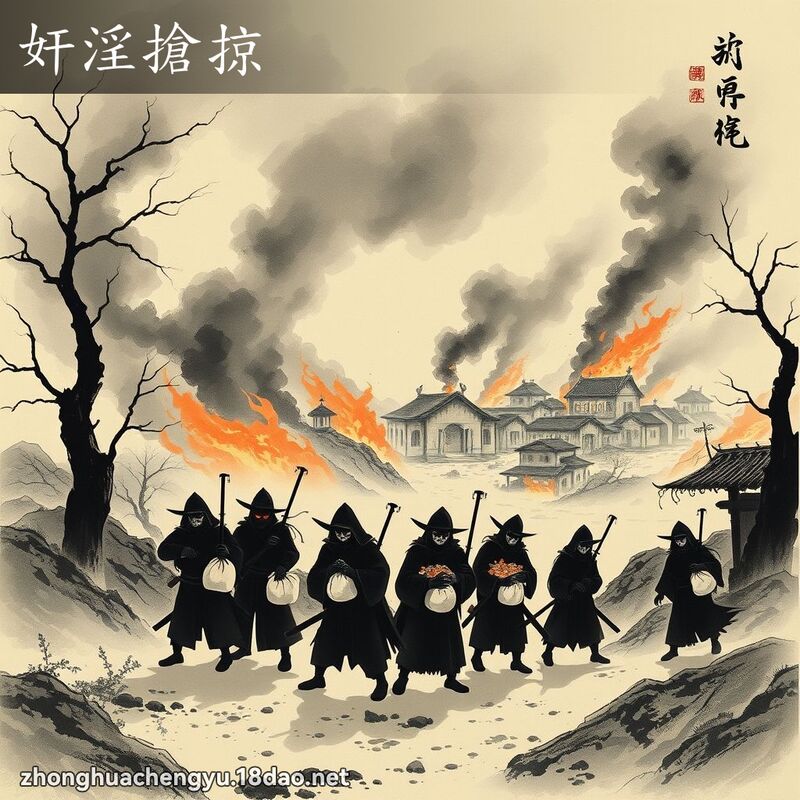 奸淫抢掠 配图