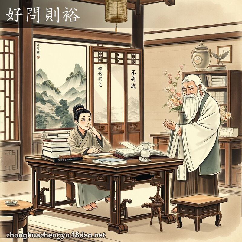 好问则裕 配图