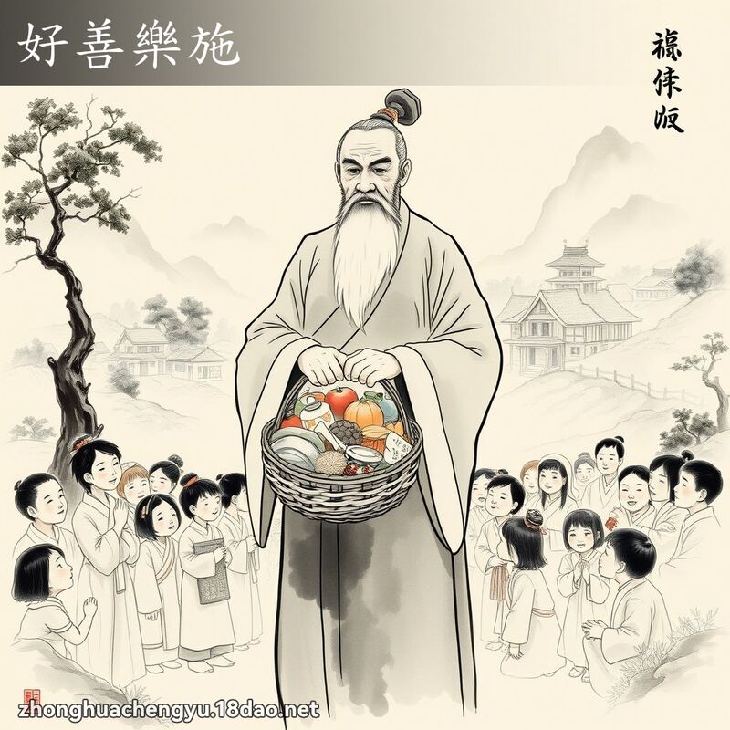好善乐施 配图