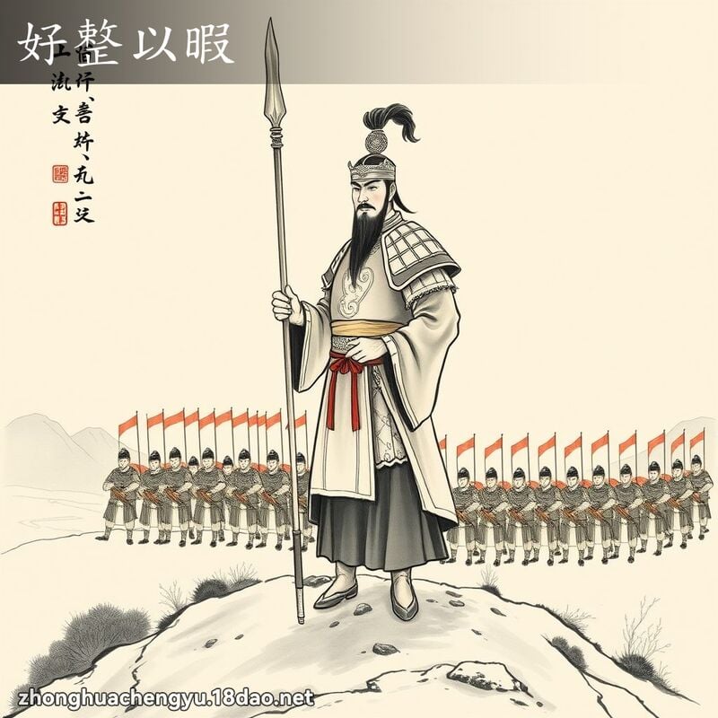 好整以暇 配图