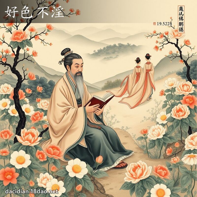 好色不淫 - 中華成語配圖