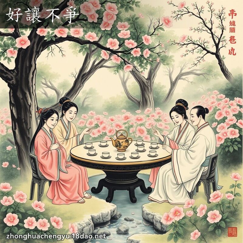 好讓不爭 - 中華成語配圖