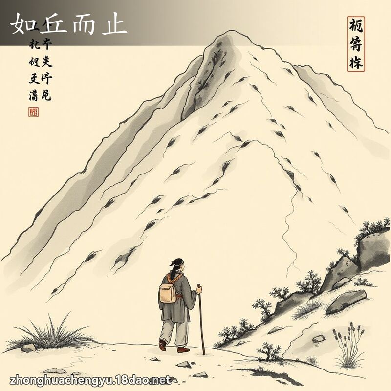 如丘而止 配图