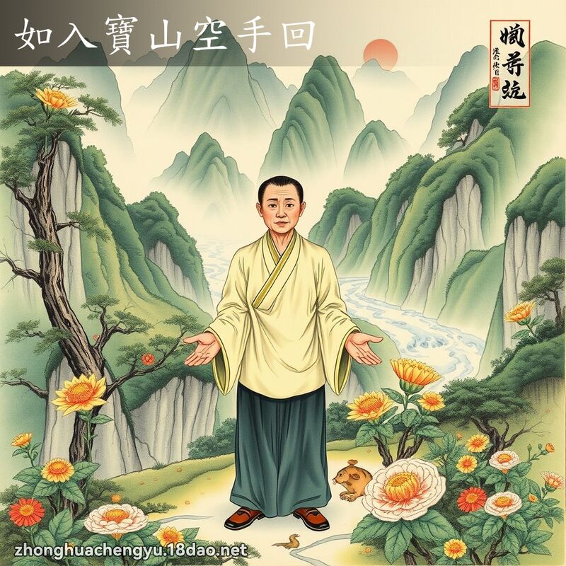 如入寶山空手回 配图