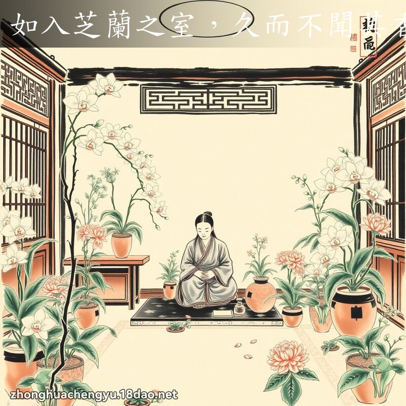 如入芝蘭之室,久而不聞其香 配图