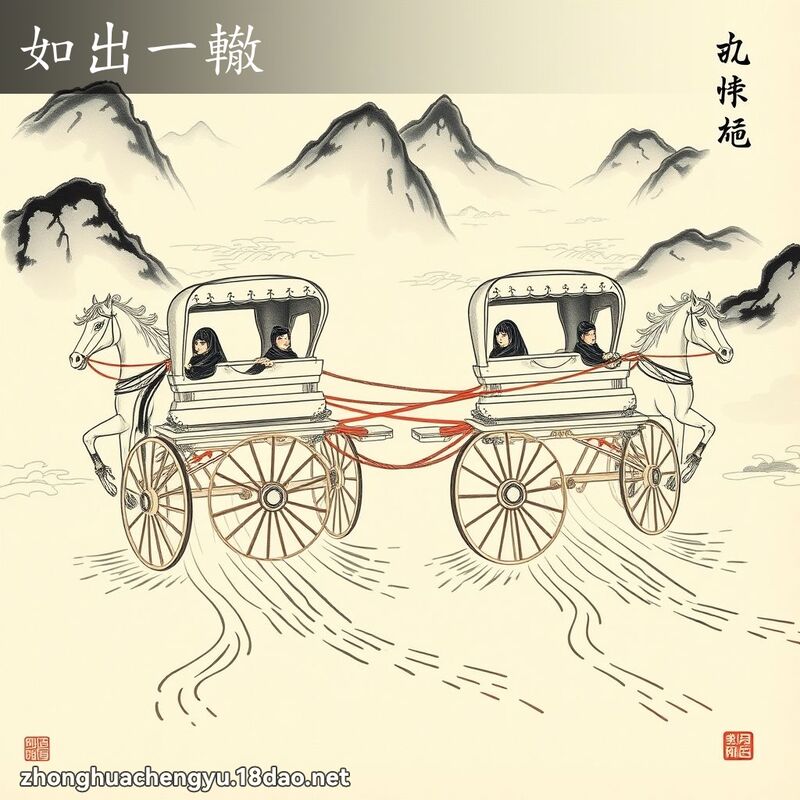 如出一轍 配图