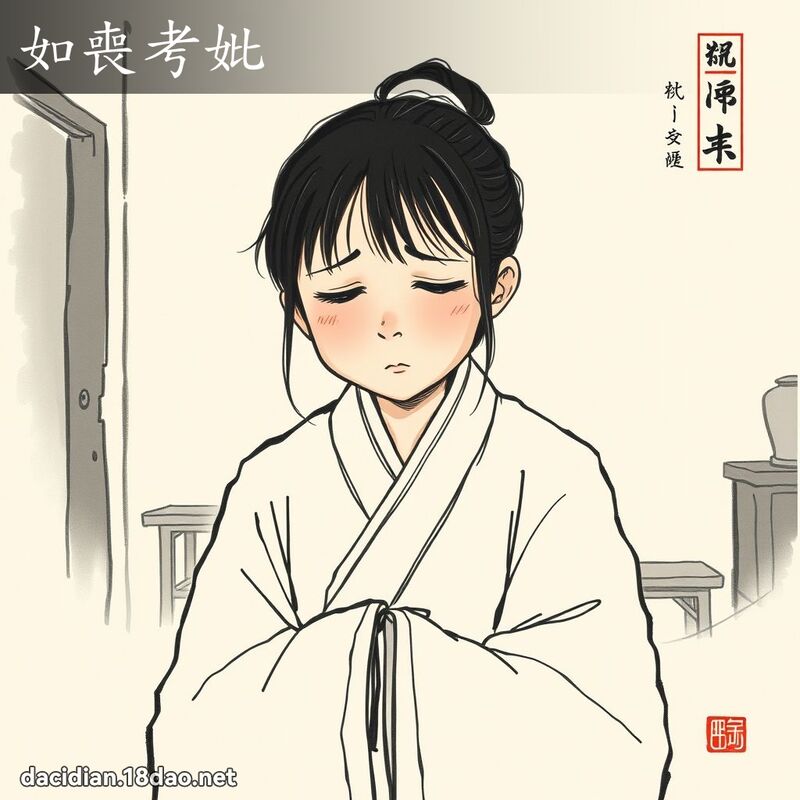 如丧考妣 - 中华成语配图