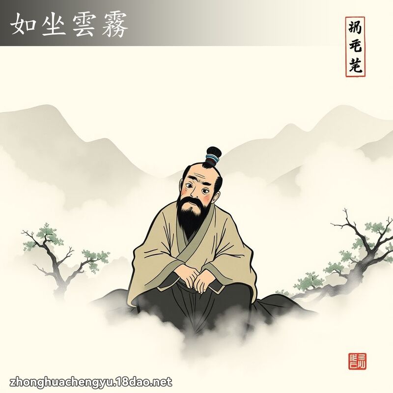 如坐雲霧 配图
