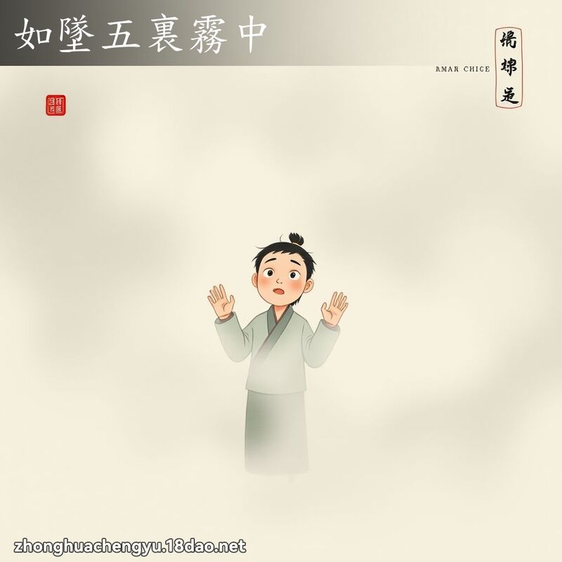 如墜五裏霧中 配图