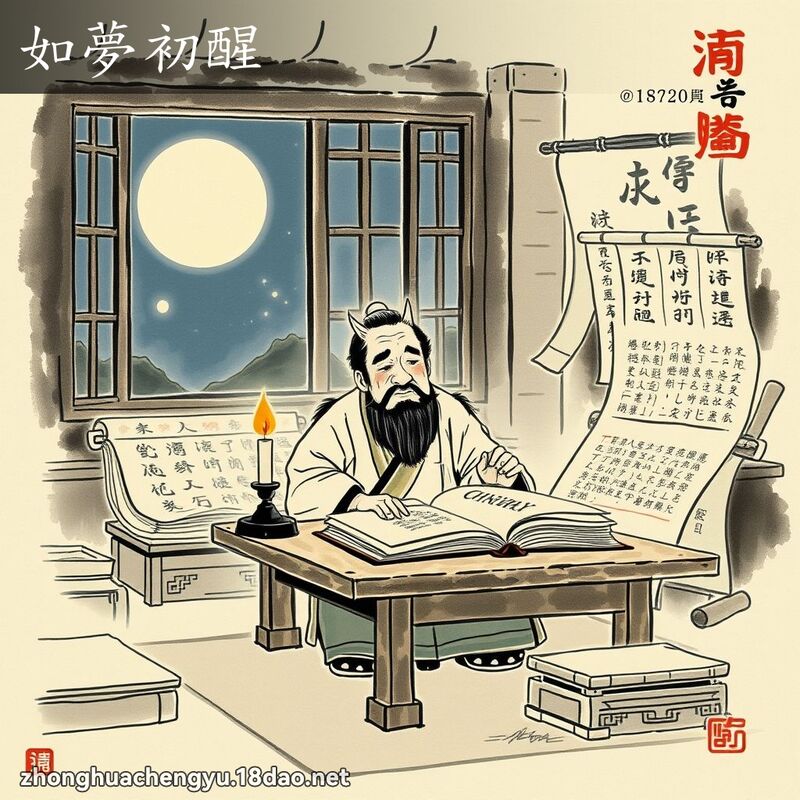 如夢初醒 配图