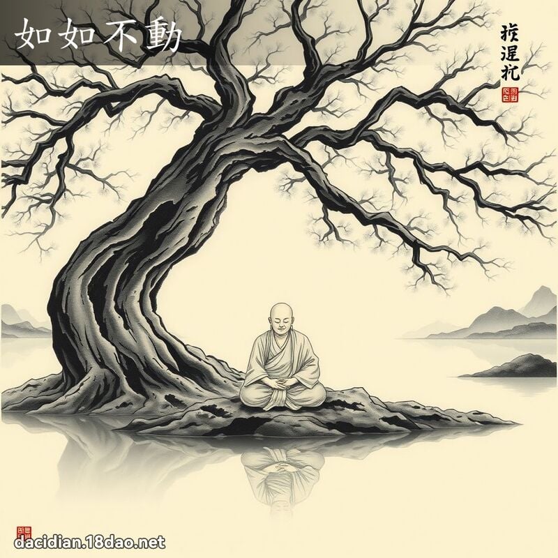 如如不動 - 中華成語配圖