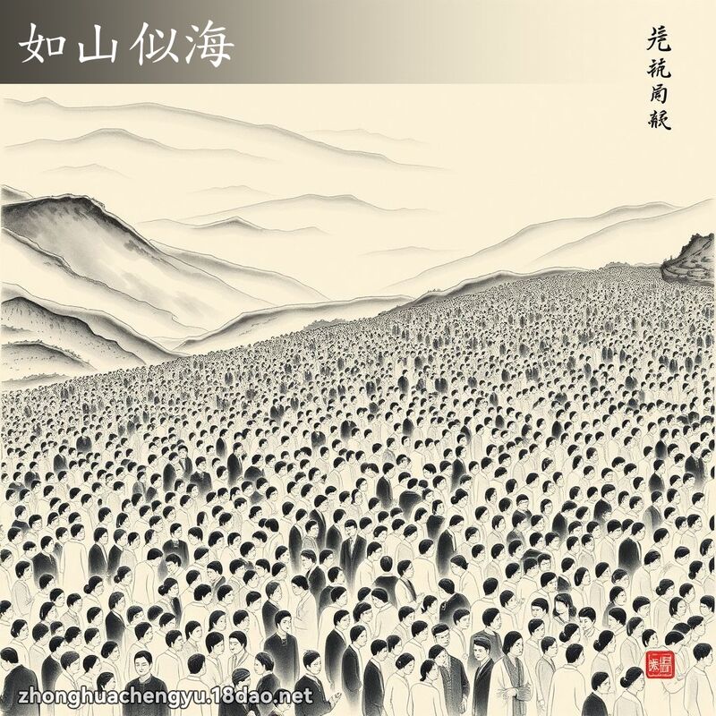 如山似海 配图