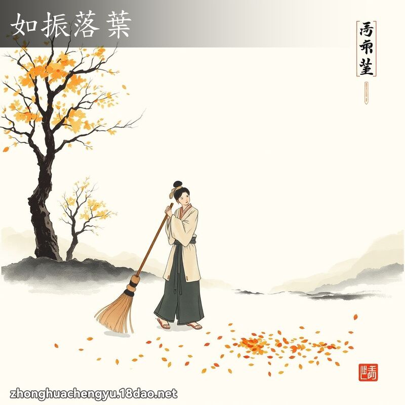 如振落葉 配图