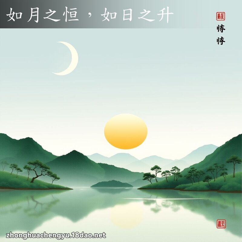 如月之恒,如日之升 配图