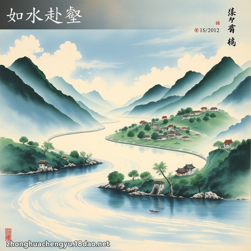 如水赴壑 配图