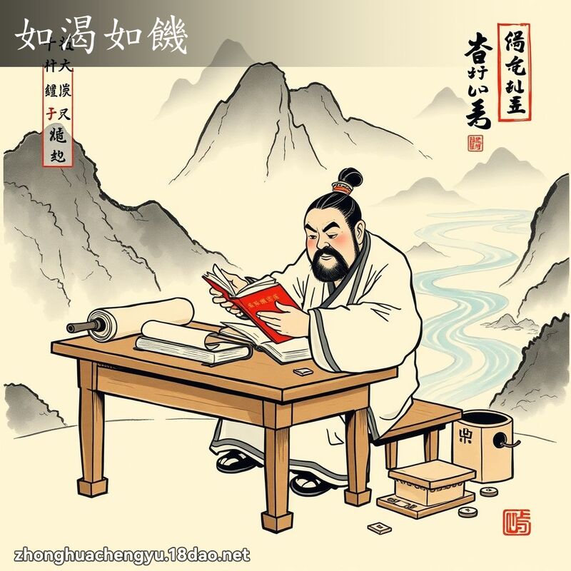 如渴如饑 配图