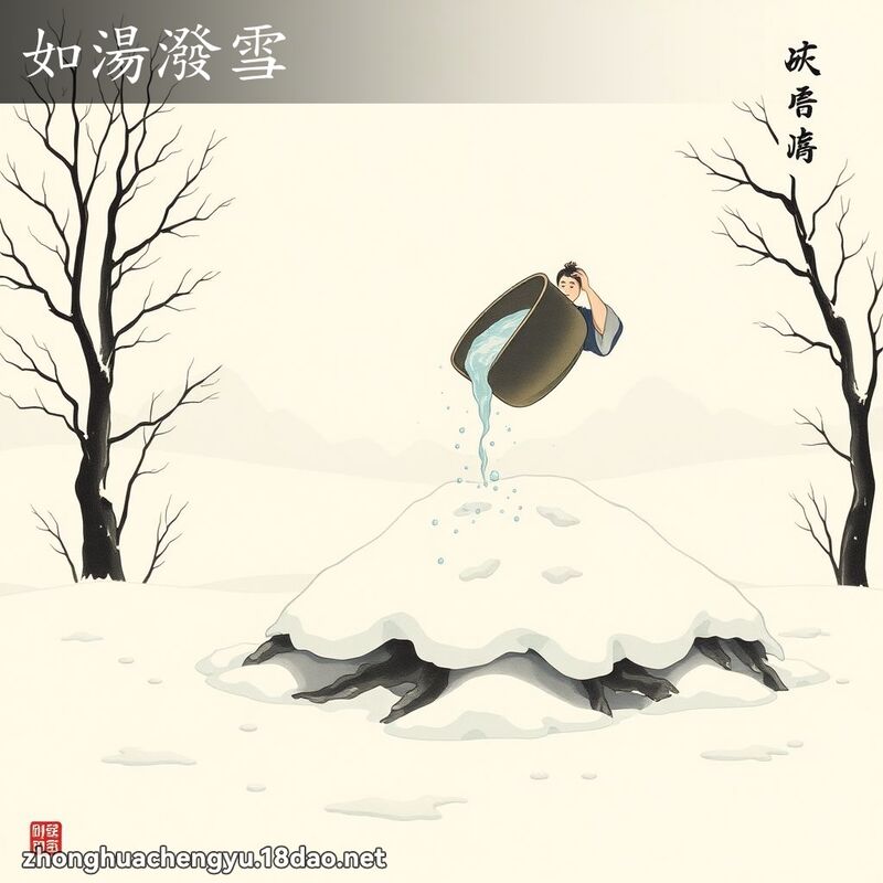 如湯潑雪 配图