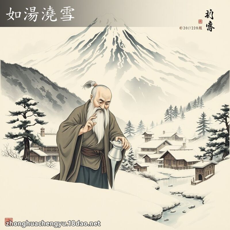 如湯澆雪 配图