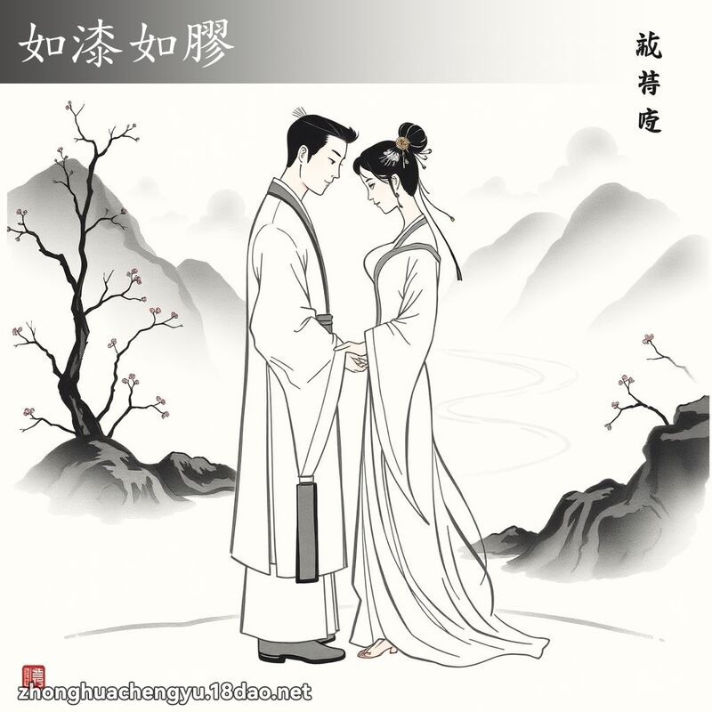 如漆如膠 配图