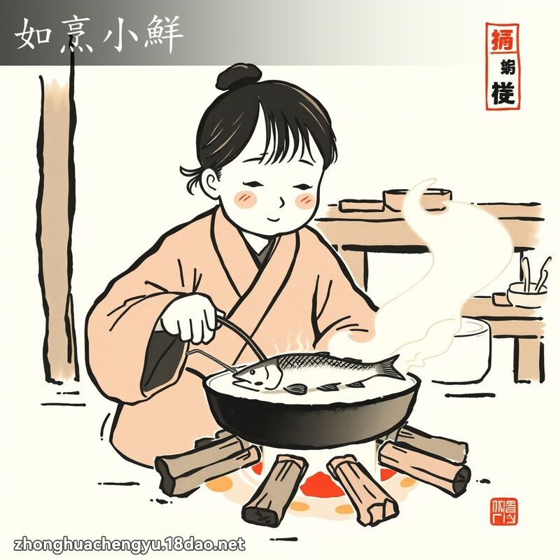 如烹小鮮 配图
