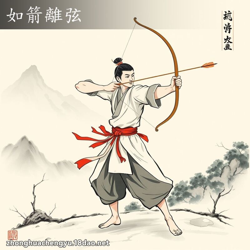 如箭離弦 配图