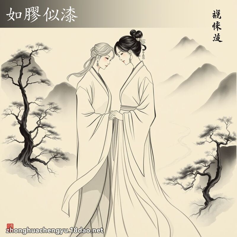 如膠似漆 配图