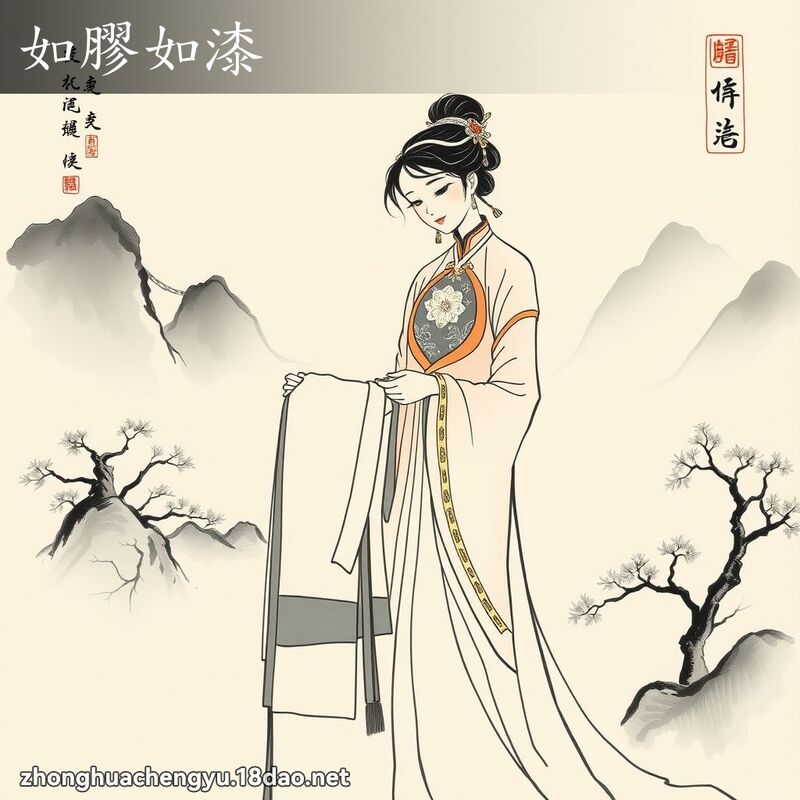 如膠如漆 配图
