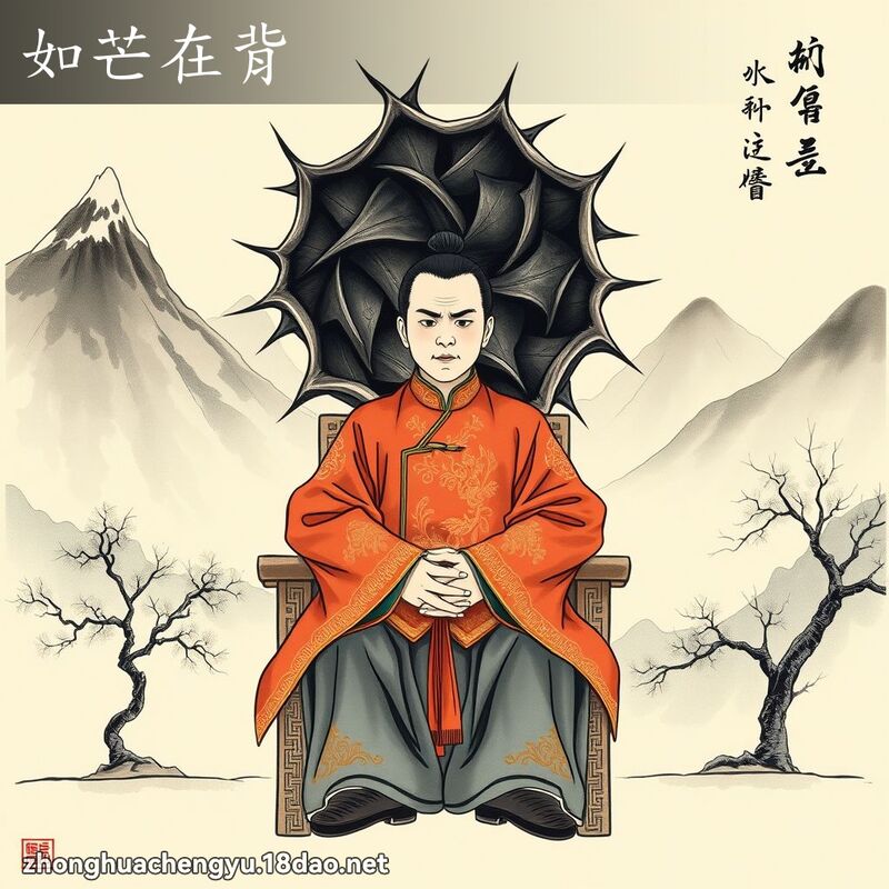 如芒在背 配图