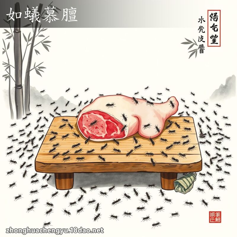 如蟻慕膻 配图