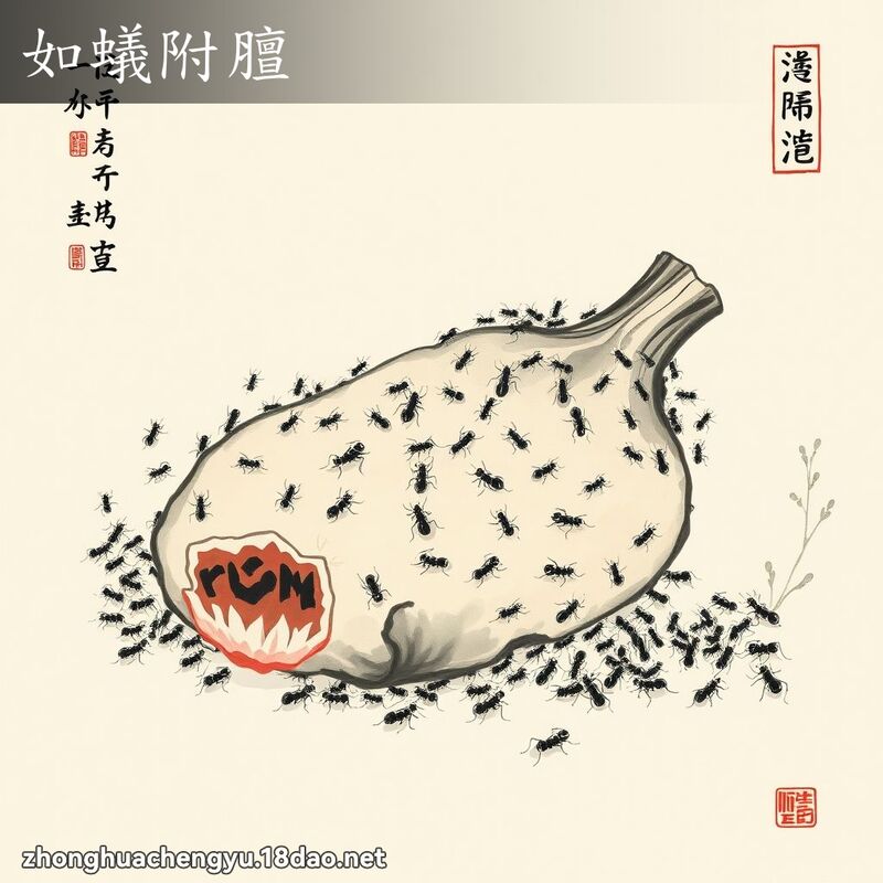 如蟻附膻 配图