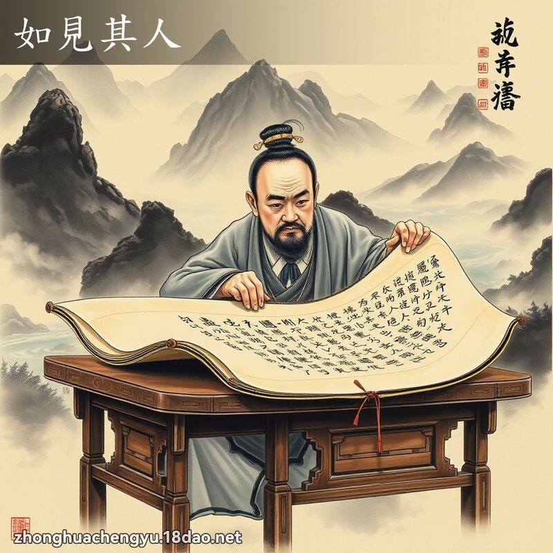 如見其人 配图