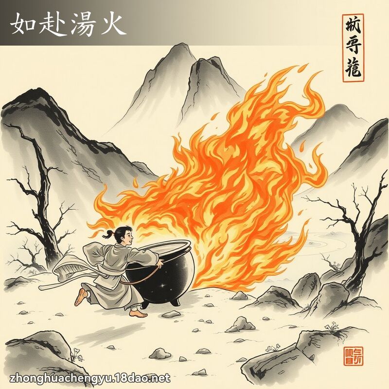 如赴湯火 配图
