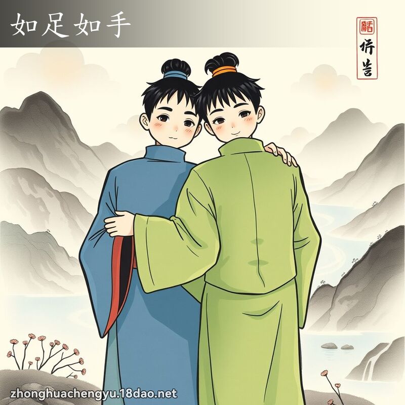 如足如手 配图