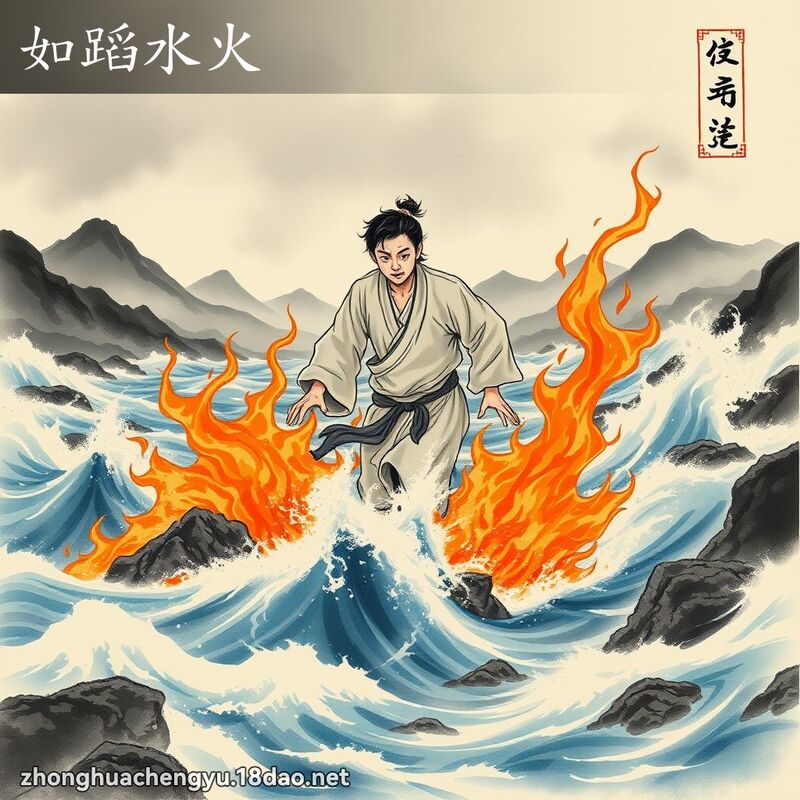 如蹈水火 配图