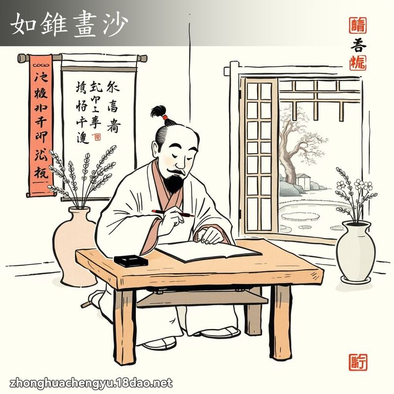 如錐畫沙 配图