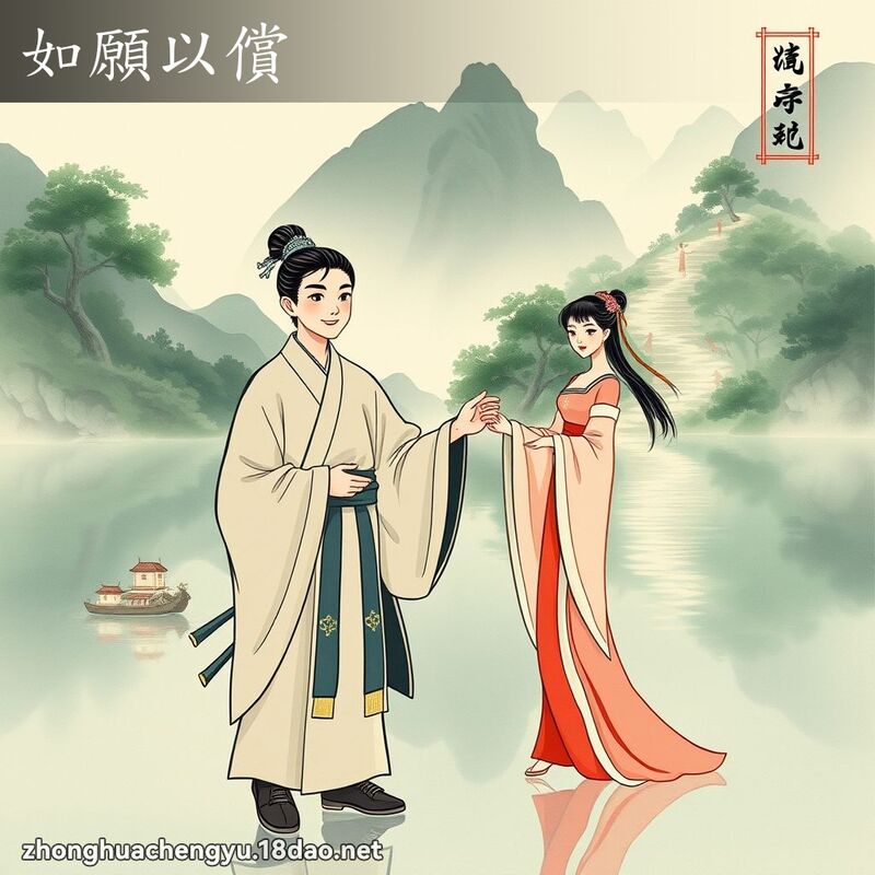 如願以償 配图