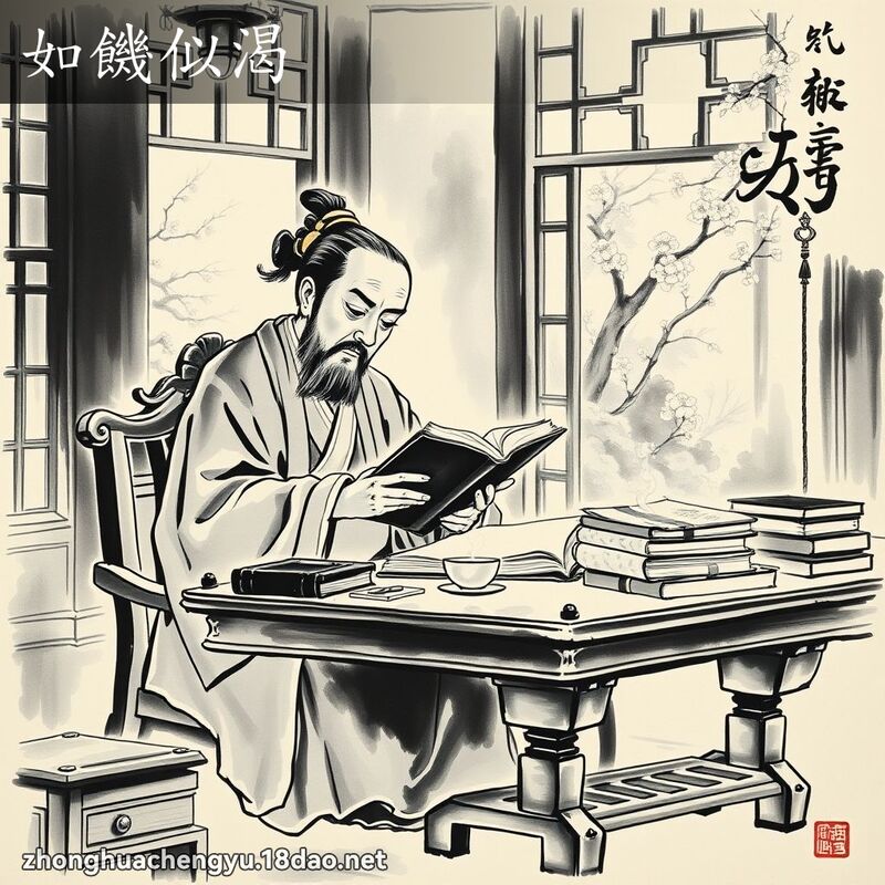 如饑似渴 配图