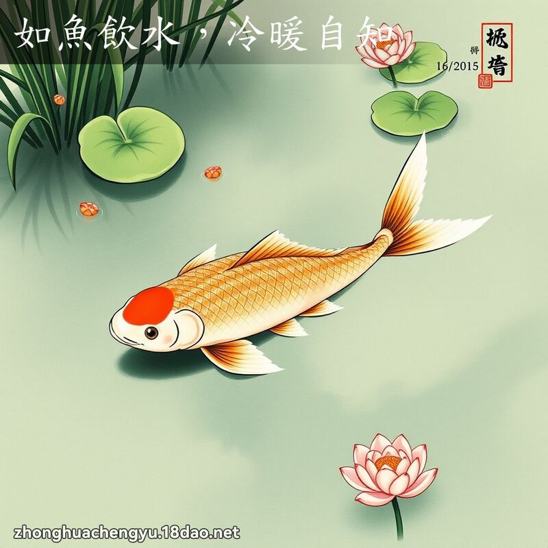 如魚飲水,冷暖自知 配图